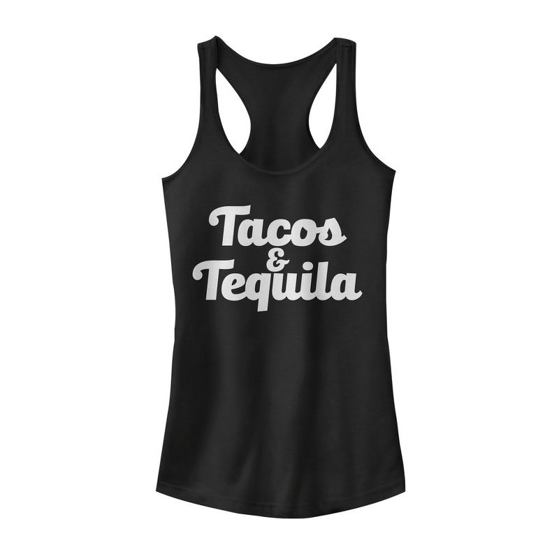 CHIN UP Taco Tequila Racerback Tank Top, 1 of 5