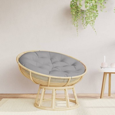 vidaXL Round Cushion Gray 39.4 in.x4.3 in. Oxford Fabric
