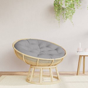 vidaXL Round Cushion Gray 39.4 in.x4.3 in. Oxford Fabric - 1 of 4