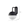 Nuvo Lighting Atmosphere 1 - Light Lantern in  Matte Black - 2 of 4