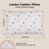 KeaBabies Jumbo Toddler Pillow with Pillowcase, 14X20 Soft Organic Toddler Pillows for Sleeping, Kids Travel Pillow - 3 of 4