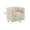 Yakety Yak Sand Swivel Chair with Tight Seat & Back Cushion and 360-Degree Swivel for Living Room - 2 of 4