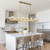 CityFurn 14-Light 72'' W Modern Kitchen Island Rectangle Chandelier - 3 of 4