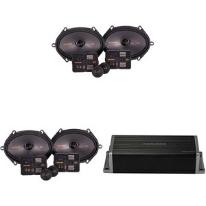 Kicker 47KEY2004 4-Channel DSP Smart Amp w/ (2) 51KSS6804 6x8" Audio Upgrade Bundle - 1 of 4