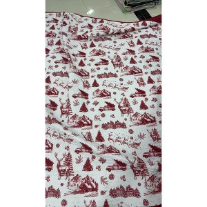 3 Piece King Quilt Set, Lightweight Soft Christmas Quilt with 2 Pillow Shams, Washable Rustic Quilted Comforter Bedding Set for Bedroom Cabin - 1 of 1