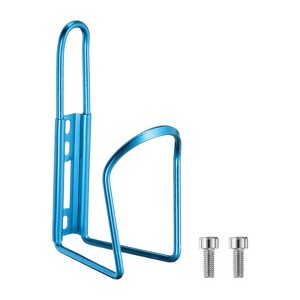 Unique Bargains Aluminum Universal Bicycle Water Bottle Cage 5.7" with Screws - 1 of 4