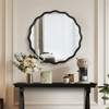 FONTOI Wavy Wall Mirror, 31"*31" Round Mirror Wall Decor for Bathroom Bedroom Living Room Cloakroom Entryway, Black, 31"*1.8"*31" - 2 of 4