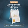 Plasticade 140NSBKBOXED Signicade Deluxe A-Frame Sidewalk Curb Sign Portable Folding Double-Sided Display with Quick-Change System, White - 2 of 4