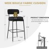 DYHOME Bar Stools Set of 2, 27 Inches Counter Height Kitchen Bar Stools with Back, Modern Metal Tall Bar Stools for Kitchen Island - 2 of 4
