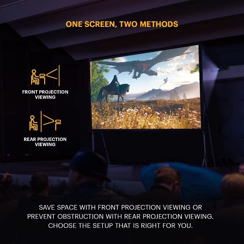 Kodak Fast Fold Dual Portable Projector Screen with Stand, 4 of 8