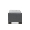 CAVINAS Storage Bench Ottoman with Storage Ottoman with Padded Seat Cushion Storage - 3 of 4