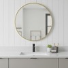HomeRoots 20" Gold Metal Round Framed Bathroom Vanity Mirror - 2 of 4