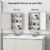 PAGED 24" x 30" Bathroom Mirror Cabinet with Adjustable Storage Shelves, Vanity Mirror with Aluminum Alloy Mirror Frame for over Sink - 2 of 4