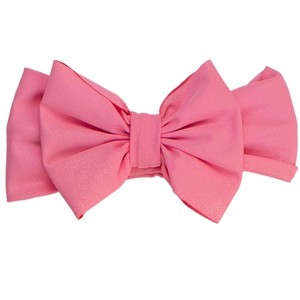 RuffleButts Girls UPF50+ Shimmer Swim Bow Headband - 1 of 4