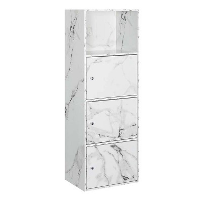 72.4 Minimalist Freestanding Kitchen Storage Cabinet Organizer, Kitchen  Pantry With 4 Doors And Adjustable Shelves White-modernluxe : Target