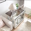 APRILSOUL Farmhouse Dog Crate with Sliding Barn Door, Wooden Kennel End Table, Flip-top Plate & Detachable Divider, for Dogs - 2 of 4
