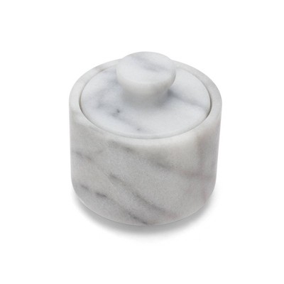 French Kitchen White Marble Salt & Pepper Shaker Set + Reviews