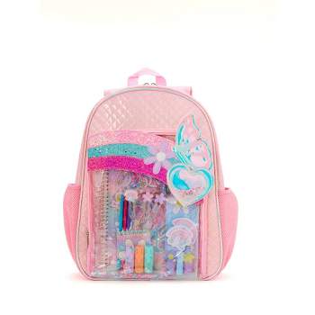 Locker Club Kids' 17" Backpack with Stationery Pencil Pouch - Butterfly