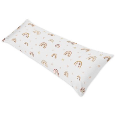 Sweet Jojo Designs Boho Sun White and Pumpkin Collection Decorative Accent Throw Pillows | Set of 2