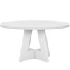Maliang 47" Round Farmhouse Dining Table for 4 People - 2 of 4