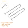 Unique Bargains Shoulder Bag Handbag DIY Accessories Zinc Alloy Flat Chain Strap - 2 of 3