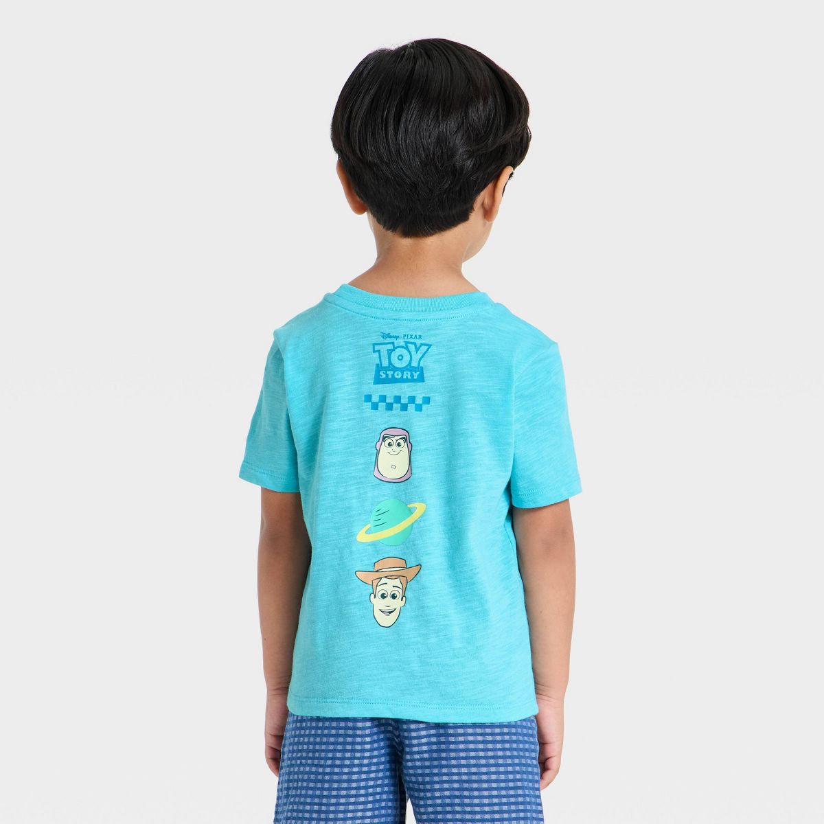 Toddler Boys' Disney Toy Story Squad Short Sleeve Graphic T-Shirt - Teal Blue - thumbnail 3