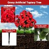 Acekoo Artificial Begonias Bush with Ground Spike, UV Resistant Greenery Shrubs for Outdoor & Indoor, Front Porch, Garden - 3 of 4