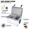 Mojgat Portable Cooler, 52 qt, Holds 50 Cans, Ice Retention Hard Cooler with Heavy Duty Handle - 3 of 4