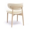 Zinea Performance Textured Velvet Dining Chair Cream - 4 of 4