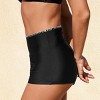 Women's Chic Black Swimsuit Bottoms with Geometric Trim Detail - Cupshe - 2 of 3