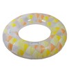 Pool Central 47" Geometric Mosaic Inflatable 1-Person Swimming Pool Inner Tube Ring with Handles - Yellow/Orange - 3 of 4