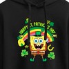 Women's - SpongeBob SquarePants - Spongebob Happy St. Patricks Day Cropped Graphic Hoodie - 2 of 4