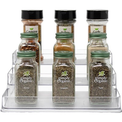 Sorbus 2 Pack 3-Tier Spice Rack Organizers - Clear Organizers for Pantry, Kitchen & More — фото 4
