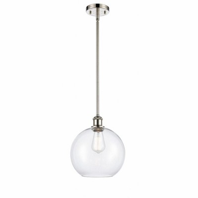 Athens - 1 Light Stem Hung Mini Pendant In Industrial Style-13 Inches Tall and 10 Inches Wide