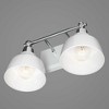 Progress Lighting Bramlett 2-Light Bath & Vanity Wall Light, Brushed Nickel, Metal Reflector Shades - 3 of 4