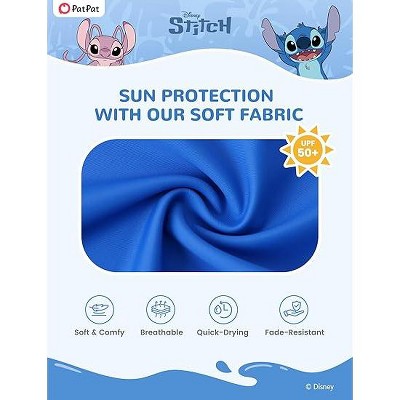 Stitch Disney Stitch Kids Boys Summer Tropical Swimwear Sets Rashguard Stitch Blue 6-7 — фото 5