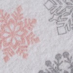 Pink/Gray Snowflakes