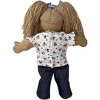 Doll Clothes Superstore Handmade Jeans & Knit Flower Top for 15–16" Baby Dolls and Cabbage Patch Kids - 4 of 4