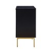 Knossos 30" Tall 2-Door Accent Soft Close Storage Cabinet with Metal Legs | KARAT HOME - 3 of 4