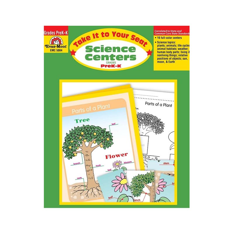 Take It to Your Seat: Science Centers, Prek - Kindergarten Teacher Resource - by  Evan-Moor Educational Publishers (Paperback), 1 of 2