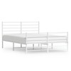 vidaXL Sturdy and Elegant Metal Double Bed Frame with Headboard, Footboard and Extra Under-Bed Storage Space - 3 of 4