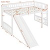 NicBex Twin Size Loft Bed,Loft Bed Frame,Bed Frame for Kids,Box Spring Not Required - 3 of 4