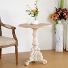 Christopher Knight Home Jill Vintage Lightweight Concrete and Wood Coffee Table with Pedestal Base - 2 of 4