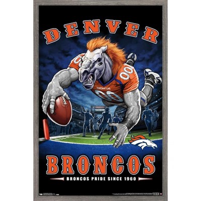 Trends International Nfl Denver Broncos - Drip Helmet 20 Unframed Wall  Poster Print White Mounts Bundle 22.375 X 34 : Target