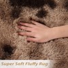 Shag Area Rugs for Living Room, Non-Slip Thick Fluffy High Pile Rug, Ultra Soft Abstract Tie Dye Indoor Carpet for Nursery, Kids Room - 3 of 4