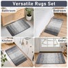 BAGOKIE Ultra Soft 4-Piece Microfiber Bathroom Rug Set - 4 of 4