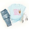Simply Sage Market Women's Half Teacher Half Coffee Short Sleeve Graphic Tee - 3 of 4