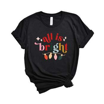 Simply Sage Market Women's All Is Bright Christmas Lights Short Sleeve Graphic Tee