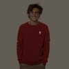 Dalix Lightning (Glow in the Dark) Embroidered Crewneck Fleece Sweatshirt Pullover Mens - 2 of 4