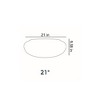 HC Companies Versatile 21 Inch Round Natural Decorative Plastic Outdoor Garden Hose Storage Pot with Side Hole for Faucet Connection - 2 of 4